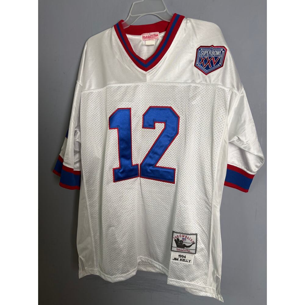 Mitchell & Ness Jim Kelly Buffalo Bills 1990 Throwback Jersey Men’s Size 52 XXL